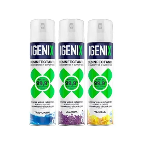 DESINFECTANTE IGENIX LAVANDA 360 CC. Desinfectante Aerosol Igenix Lavanda 360cc.