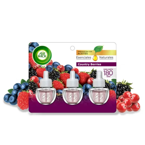 Repuesto Air Wick Eléctrico Berries 3 un.