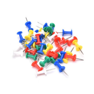 CHINCHES PUSH PIN PIZARRA CORCHO 50 UN. Chinchetas Push Pins 50 unidades Selloffice