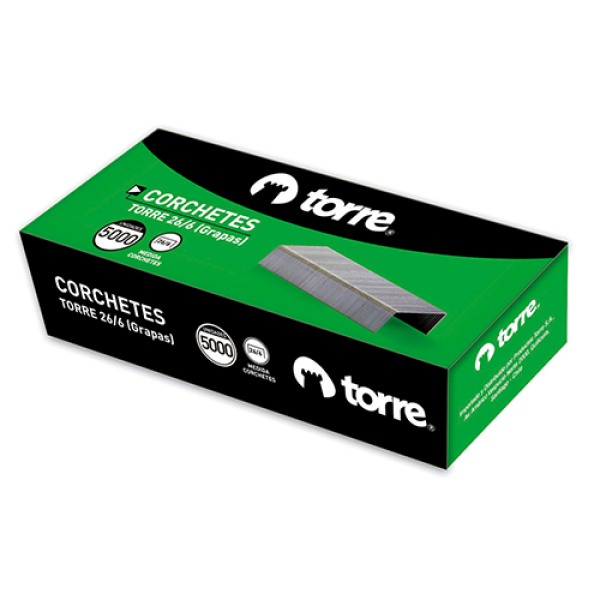 Caja Corchetes 26/6 5000 un. Torre