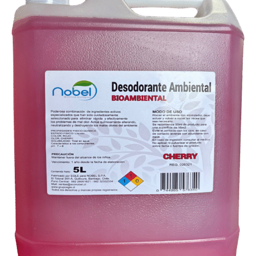 Desodorante Ambiental Cherry 5 lts. Desodorante Ambiental Cherry 5 lts.