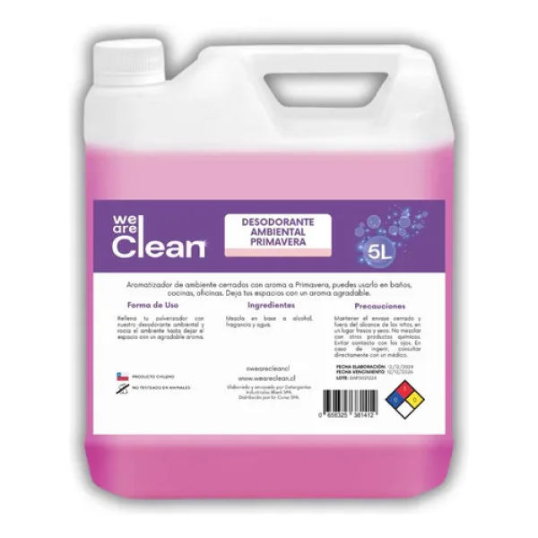 Desodorante Ambiental Primavera 5 lts.