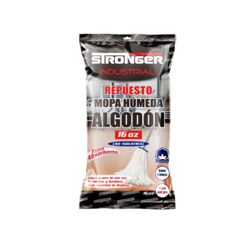 Mopa Húmeda Algodón 16oz.