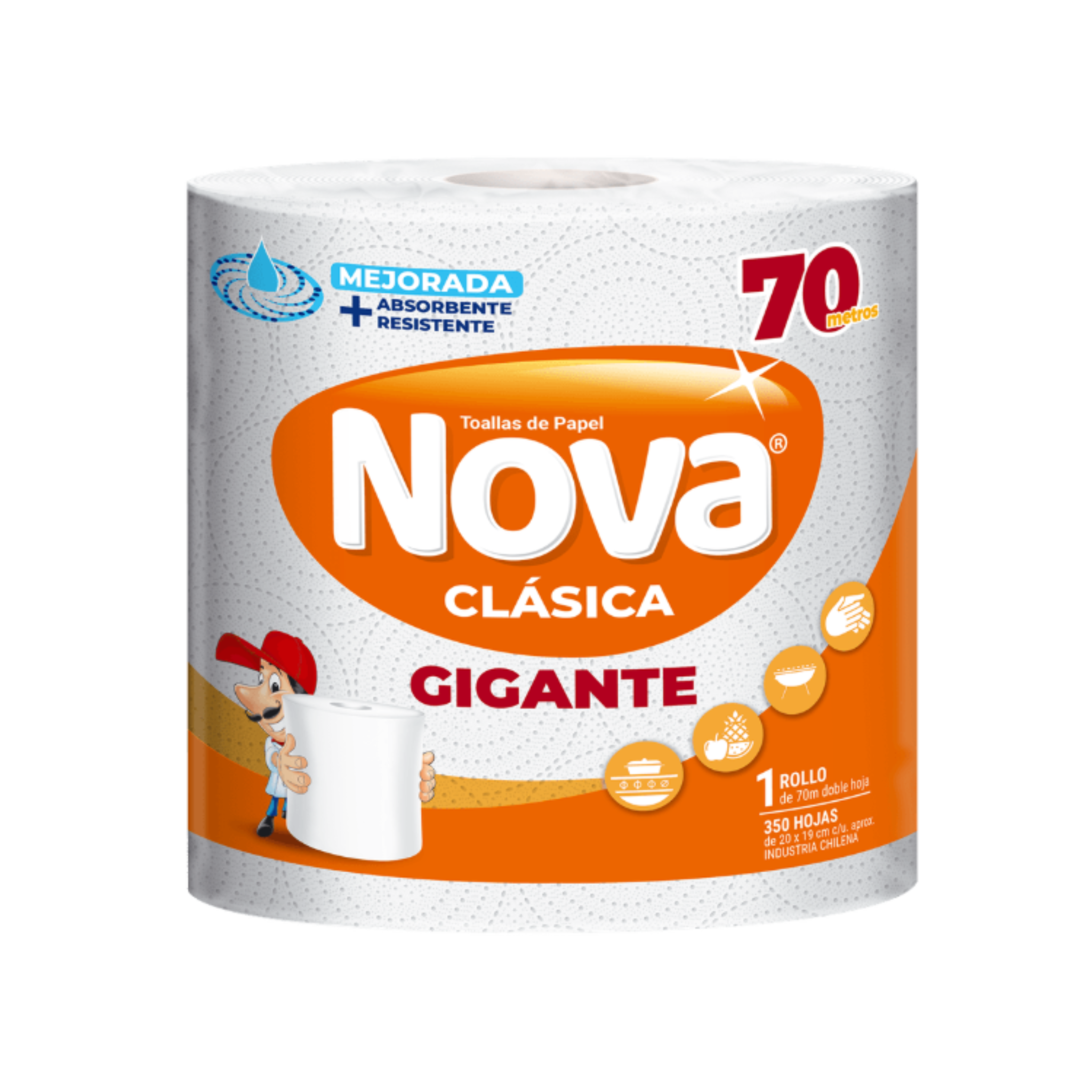 Toalla de Papel Nova Gigante Clásica 70 m.