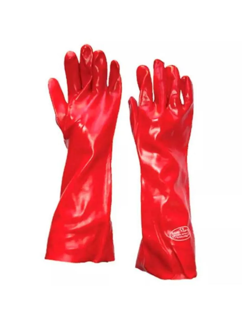 GUANTE DE PVC ROJO 18 Guante PVC Rojo Eurogloves