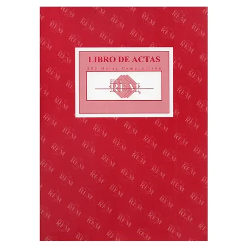 Libro de Actas 200 Hojas Cuadriculado REM