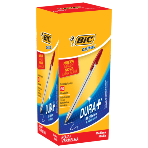 Lápiz Bic Rojo Punta Media