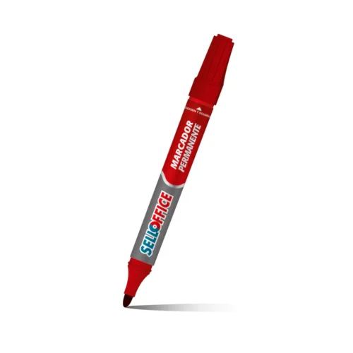 Marcador Permanente Rojo Selloffice