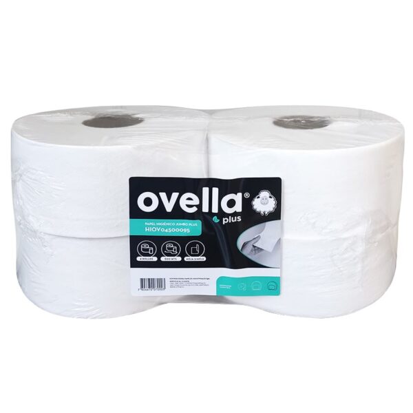 Papel Higiénico Jumbo H/S 4*500 mts. Ovella